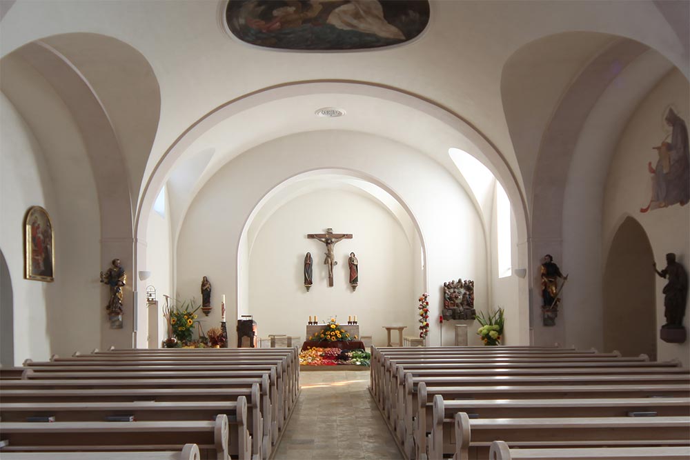 Innenansicht der Kirche in Kappel