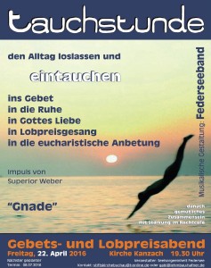 Flyer für den 22.04.2016