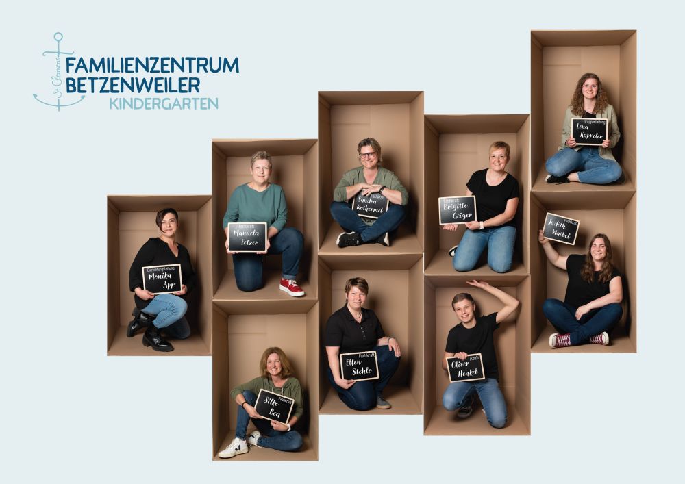 Mitarbeiter des Familienzentrums Betzenweiler Kindergarten